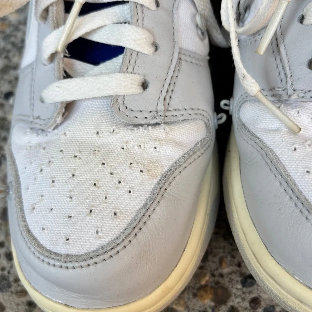 Nike Off-White X Dunk Low Lot 48 of 50 White Metallic Silver DM1602-107 Mens 8.5